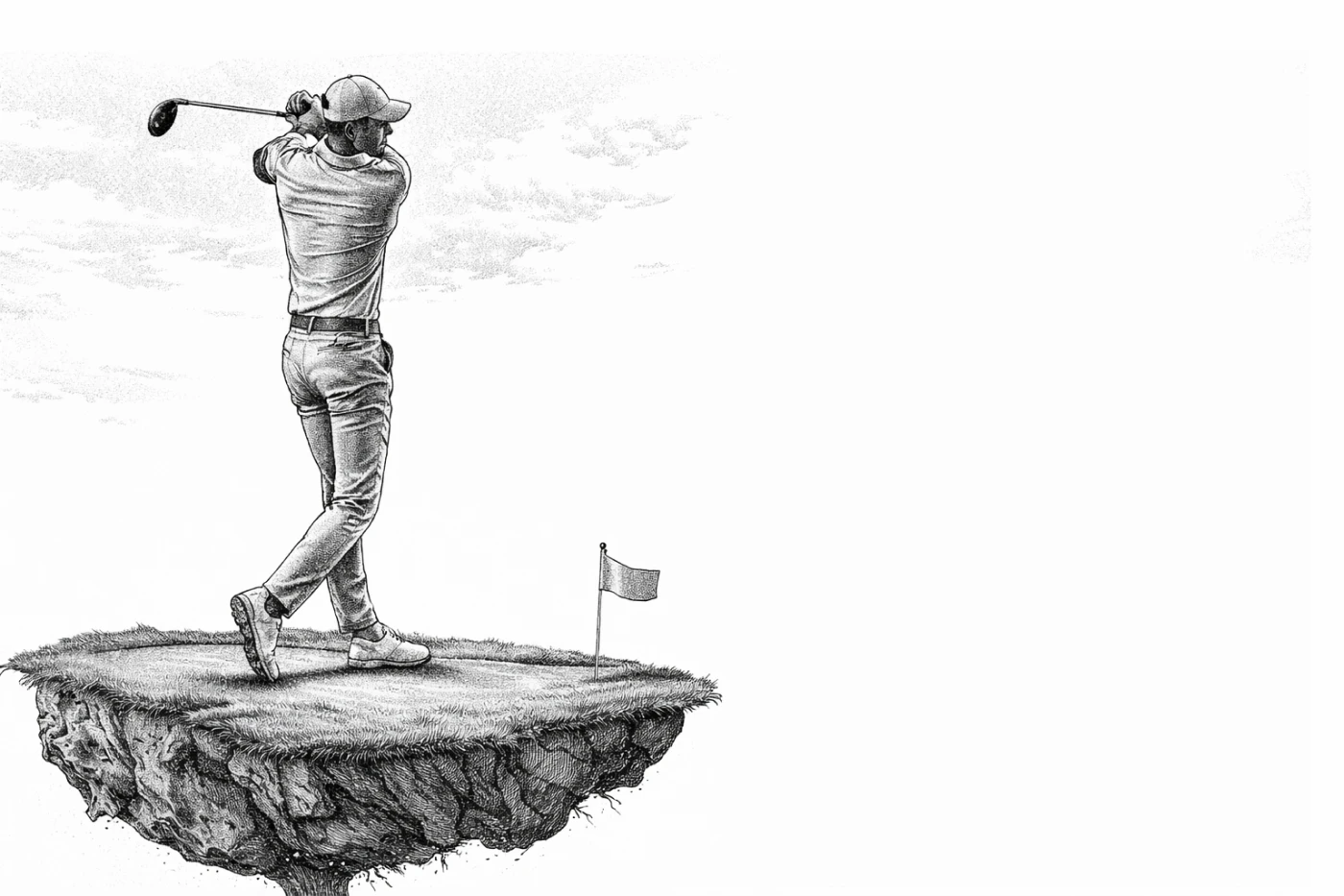 Golfer illustration